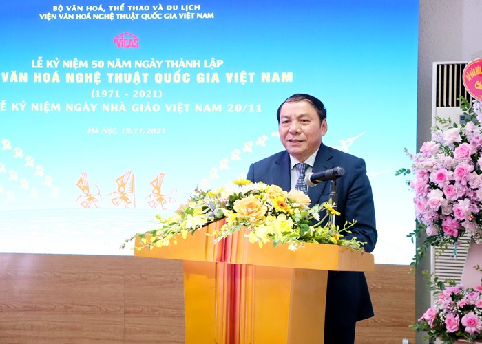 Kỷ niệm 50 năm Ngày thành lập Viện VHNT quốc gia Việt Nam, Bộ trưởng Nguyễn Văn Hùng: “Nhìn lại để tiến xa hơn” - Anh 2
