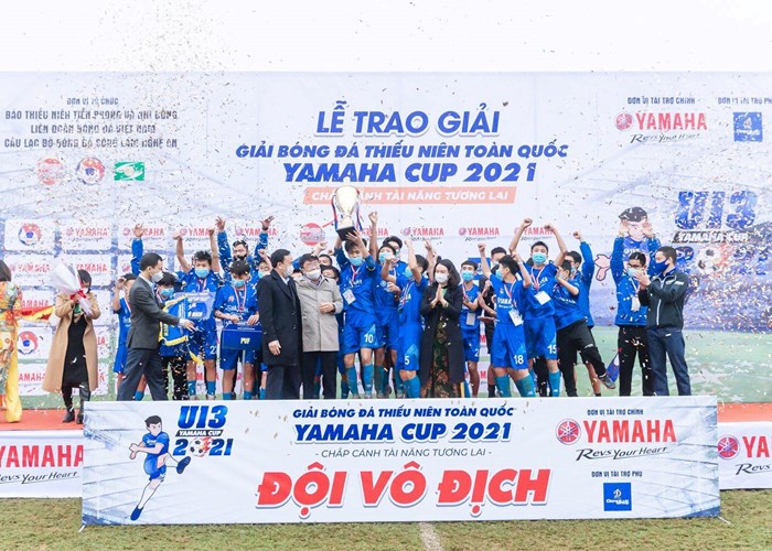 U13 PVF đăng quang ngôi vô địch Giải Bóng đá thiếu niên toàn quốc Yamaha Cup 2021 - Anh 2