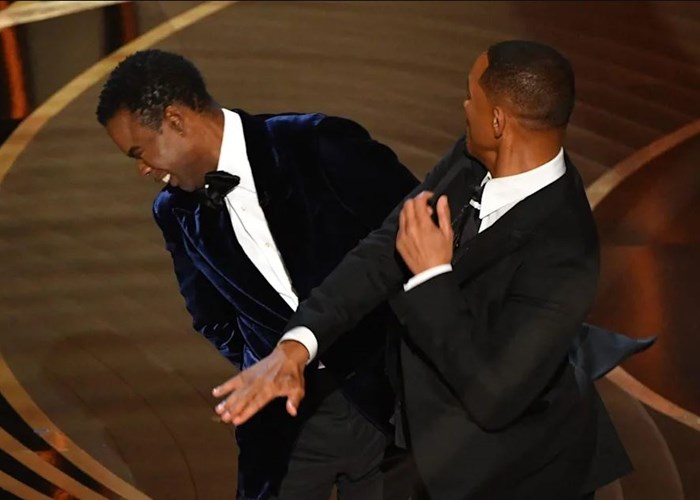 Will Smith tát Chris Rock trên sân khấu giải Oscar 2022 - Anh 1