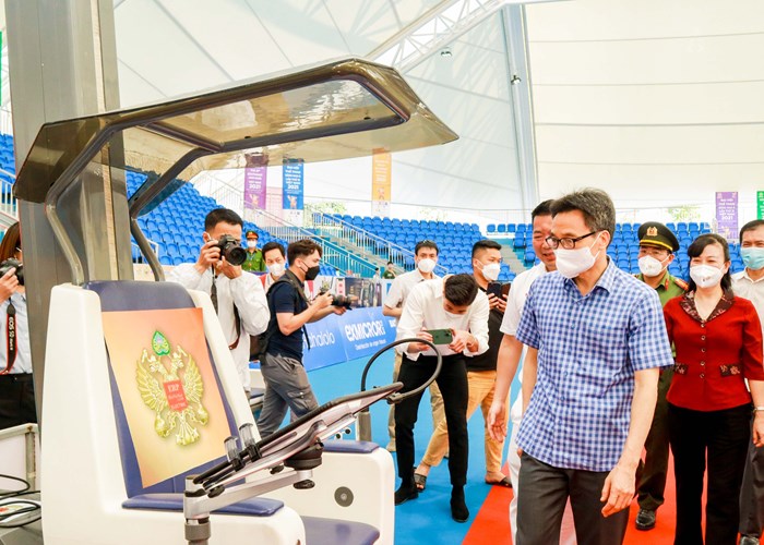 Phó Thủ  tướng Vũ Đức Đam kiểm tra công tác chuẩn bị  cho  SEA Games  31 tại Bắc Ninh và Bắc Giang - Anh 4