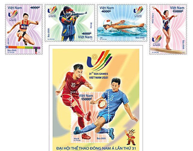 Phát hành bộ tem “Đại hội Thể thao Đông Nam Á lần thứ 31 - SEA Games 31” vào ngày 12.5 - Anh 1