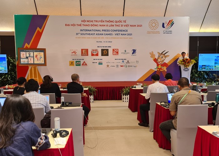 Đông đảo phóng viên báo chí dự Hội nghị truyền thông quốc tế SEA Games 31 - Anh 3