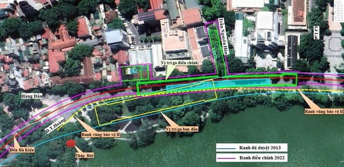 Thường trực Chính phủ chấp thuận phương án đặt ga ngầm C9 ngoài vùng bảo vệ di tích hồ Hoàn Kiếm - Anh 1