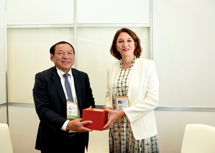 Việt Nam gây ấn tượng, khẳng định vai trò và đóng góp quan trọng tại Hội nghị thế giới của UNESCO về Chính sách văn hóa và Phát triển bền vững - Anh 4