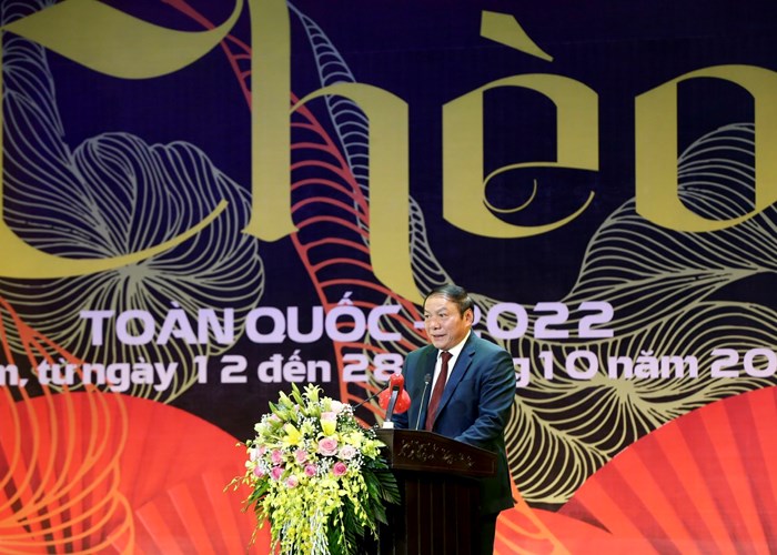 Bộ trưởng Nguyễn Văn Hùng: Việc tổ chức Liên hoan Chèo toàn quốc là minh chứng cụ thể triển khai Nghị quyết của Đảng về chấn hưng và phát triển văn hoá, con người VN - Anh 1