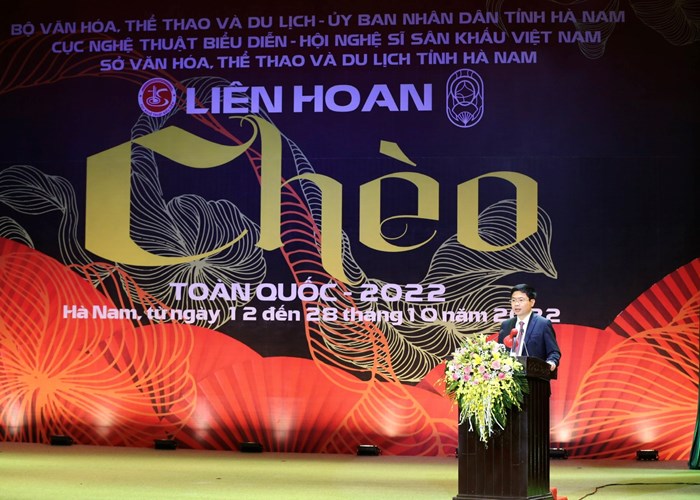 Bộ trưởng Nguyễn Văn Hùng: Việc tổ chức Liên hoan Chèo toàn quốc là minh chứng cụ thể triển khai Nghị quyết của Đảng về chấn hưng và phát triển văn hoá, con người VN - Anh 8