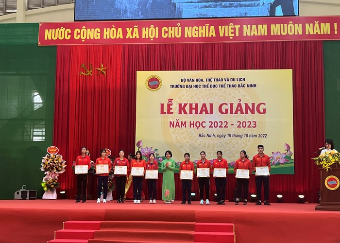 Trường Đại học Thể dục Thể thao Bắc Ninh khai giảng năm học 2022 - 2023 - Anh 5