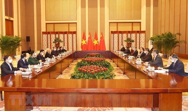 Tổng Bí thư Nguyễn Phú Trọng hội kiến Thủ tướng Quốc vụ viện và Chủ tịch Quốc hội Trung Quốc - Anh 2
