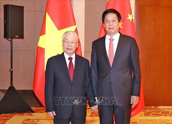 Tổng Bí thư Nguyễn Phú Trọng hội kiến Thủ tướng Quốc vụ viện và Chủ tịch Quốc hội Trung Quốc - Anh 3