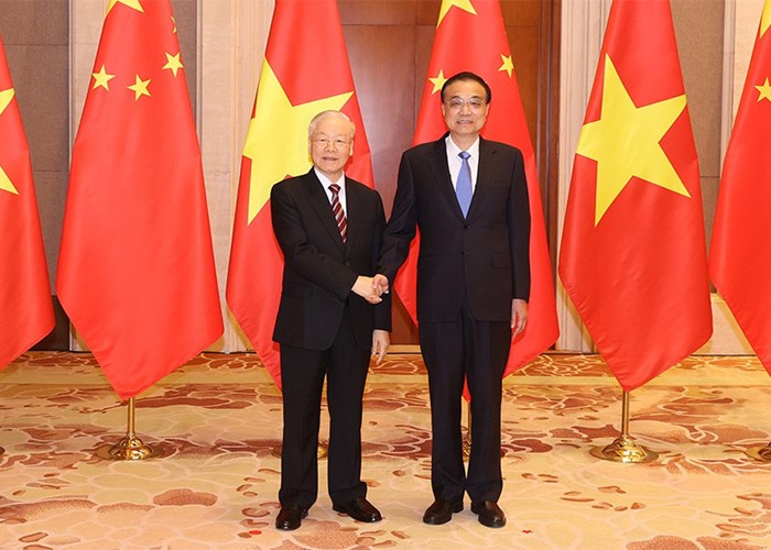 Tổng Bí thư Nguyễn Phú Trọng hội kiến Thủ tướng Quốc vụ viện và Chủ tịch Quốc hội Trung Quốc - Anh 1