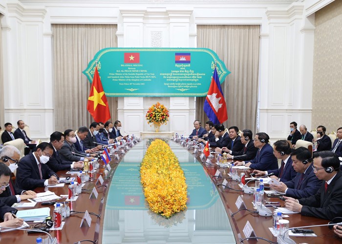 Thủ tướng Chính phủ Phạm Minh Chính bắt đầu thăm chính thức Vương quốc Campuchia - Anh 3