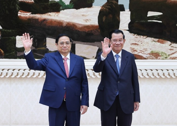 Thủ tướng Chính phủ Phạm Minh Chính bắt đầu thăm chính thức Vương quốc Campuchia - Anh 1
