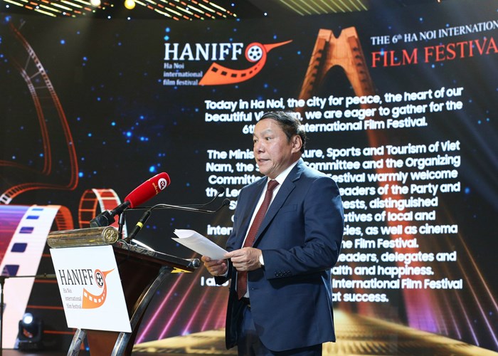 Khai mạc LHP quốc tế Hà Nội lần VI, Bộ trưởng Nguyễn Văn Hùng: Tôn vinh tài năng điện ảnh và quảng bá văn hoá Việt Nam - Anh 2