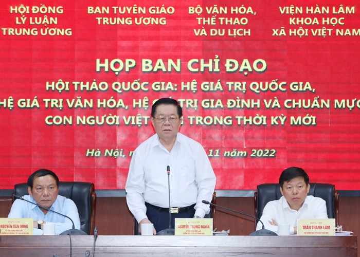 Hội thảo quốc gia về hệ giá trị Việt Nam trong thời kỳ mới: Làm sâu sắc hơn quan điểm của Đảng, của Chủ tịch Hồ Chí Minh về văn hóa - Anh 1