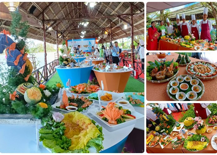 Xác lập Kỷ lục Việt Nam cho 122 món ăn từ tôm và muối Bạc Liêu - Anh 1