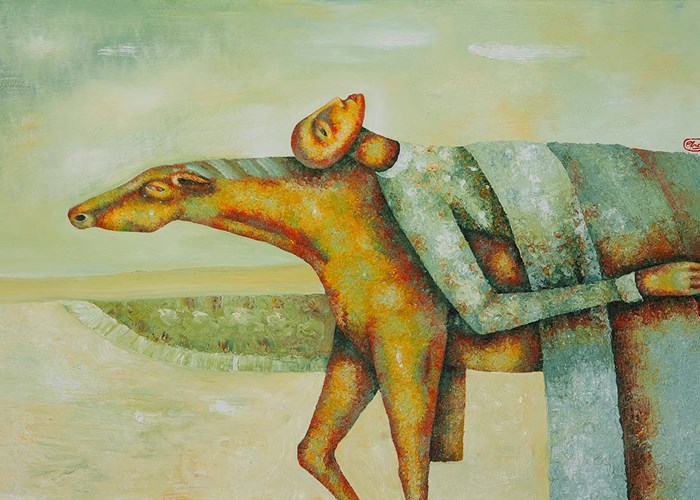Triển lãm hội họa “Thiên di”: Những cuộc chuyển dời trong ngôn ngữ nghệ thuật - Anh 3