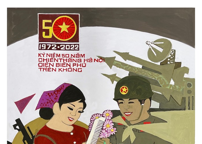 68 tranh cổ động tuyên truyền kỷ niệm 50 năm Chiến thắng Hà Nội – Điện Biên Phủ trên không - Anh 6