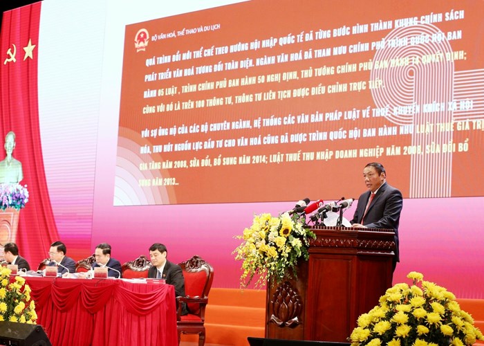 Bộ trưởng Nguyễn Văn Hùng: “Chuyển hóa các trụ cột tài nguyên văn hóa thành sức mạnh mềm của văn hóa” - Anh 1