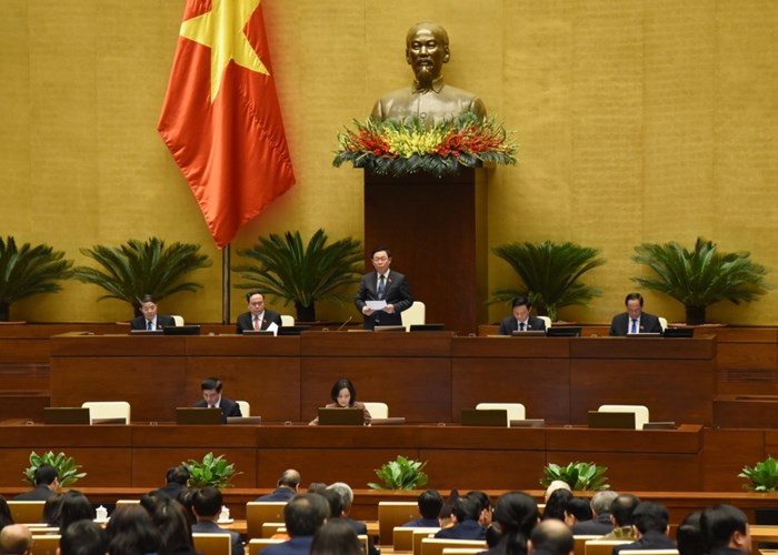 Quốc hội thông qua Nghị quyết miễn nhiệm chức vụ Chủ tịch nước, cho thôi nhiệm vụ đại biểu Quốc hội đối với ông Nguyễn Xuân Phúc - Anh 1
