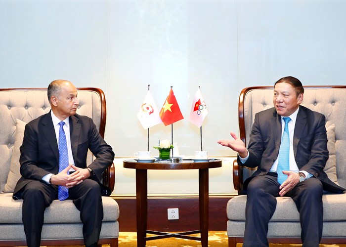 Bộ trưởng Nguyễn Văn Hùng đàm phán thành công OCA và FINA sẽ hỗ trợ cho thể thao Việt Nam - Anh 1
