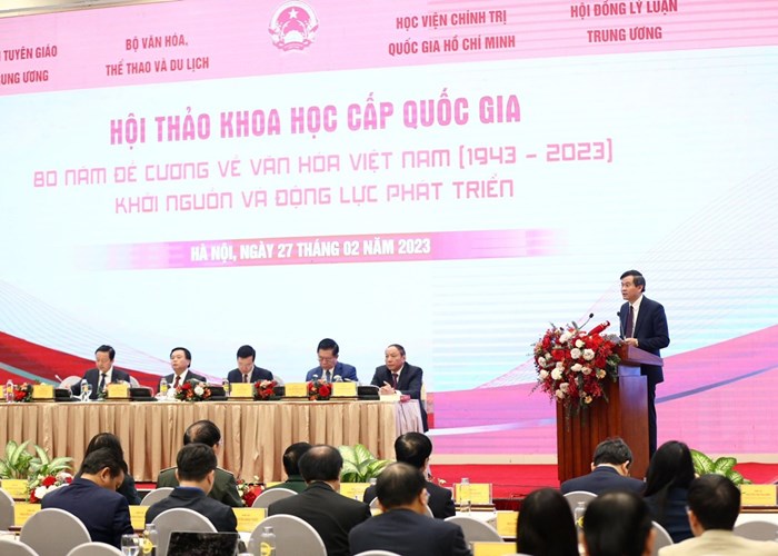 Tháng 3.2023, trình Thủ tướng Chính phủ Chương trình cấp bách chấn hưng, phát triển văn hóa Việt Nam - Anh 1