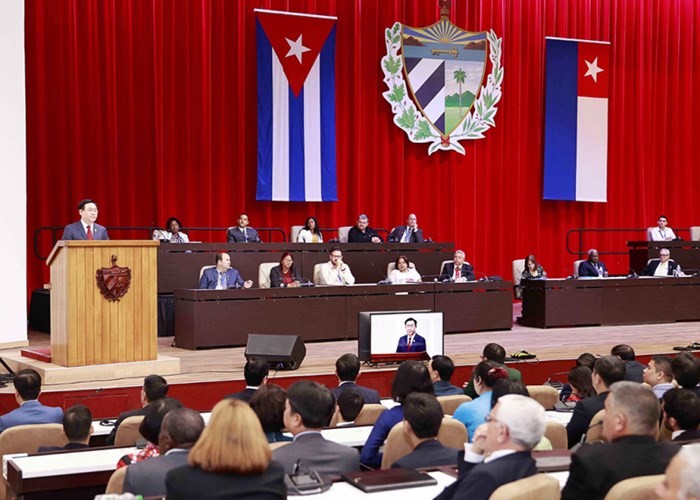 Chủ tịch Quốc hội Vương Đình Huệ phát biểu tại Phiên họp đặc biệt của Quốc hội Cuba - Anh 3