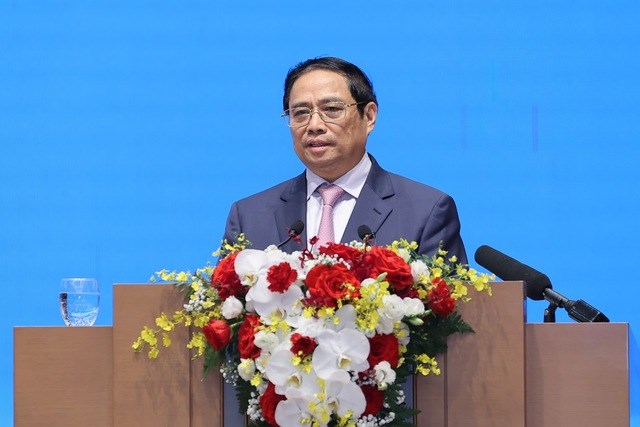 Thủ tướng Phạm Minh Chính chủ trì Hội nghị gặp mặt các nhà đầu tư nước ngoài - Anh 1