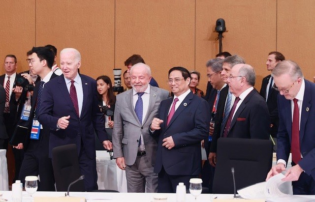 Thủ tướng dự Hội nghị G7 mở rộng: Ba thông điệp của Việt Nam về hòa bình, ổn định và phát triển - Anh 1