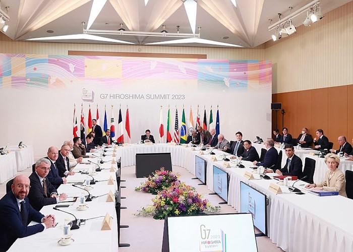 Thủ tướng dự Hội nghị G7 mở rộng: Ba thông điệp của Việt Nam về hòa bình, ổn định và phát triển - Anh 3