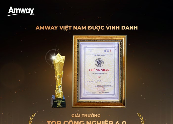 Amway Việt Nam nhận Giải thưởng Top Công nghiệp 4.0 Việt Nam – I4.0 Awards - Anh 2
