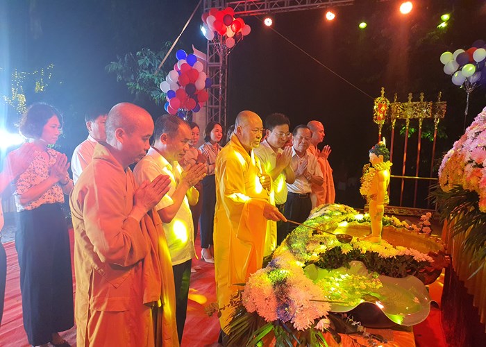 Thanh Hoá: Chùa cổ Khánh Quang đón hàng ngàn phật tử về tham dự Đại lễ Phật đản 2023 - Anh 1