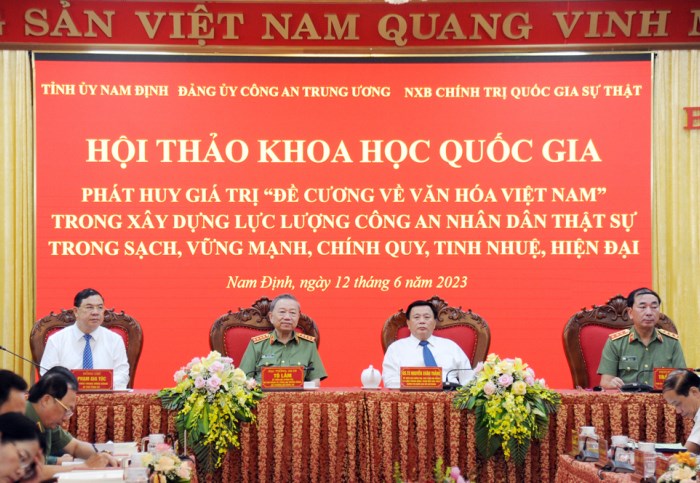 Phát huy giá trị  Đề cương về văn hóa về Việt Nam trong bảo vệ Tổ quốc và xây dựng lực lượng Công an nhân dân - Anh 1