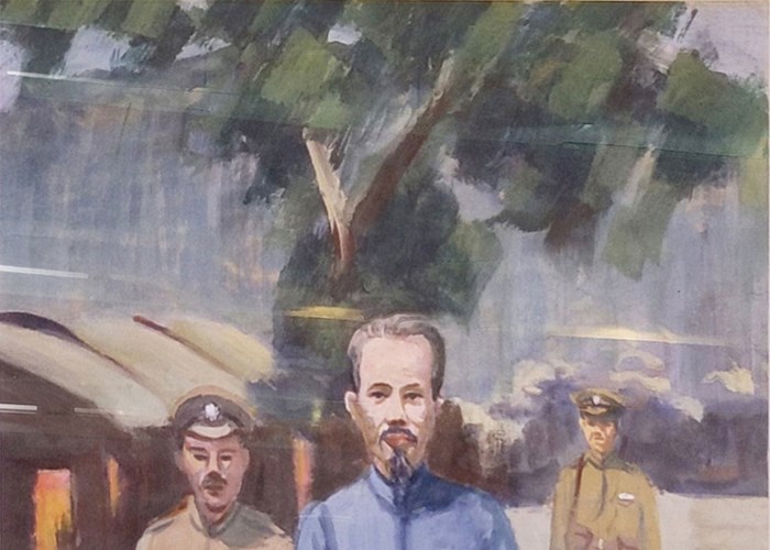 Bảo tàng Hồ Chí Minh tiếp nhận ba tác phẩm tranh của họa sĩ Văn Giáo về Bác Hồ - Anh 3