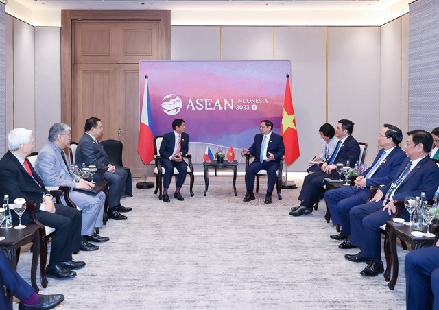 Thủ tướng Phạm Minh Chính tiếp xúc song phương nhân dịp dự Hội nghị Cấp cao ASEAN lần thứ 43 - Anh 2