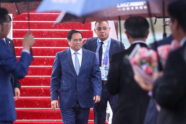 Thủ tướng Phạm Minh Chính tham dự Hội chợ CAEXPO và Hội nghị CABIS - Anh 1