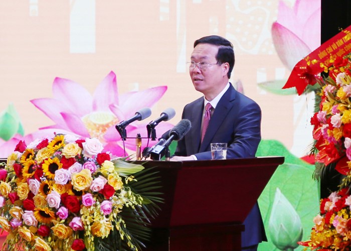 Chủ tịch nước dự Lễ kỷ niệm 65 năm ngày Bác Hồ thăm tỉnh Lào Cai - Anh 1