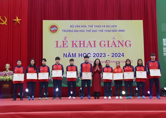 Trường Đại học Thể dục Thể thao Bắc Ninh khai giảng năm học mới 2023 – 2024 - Anh 7