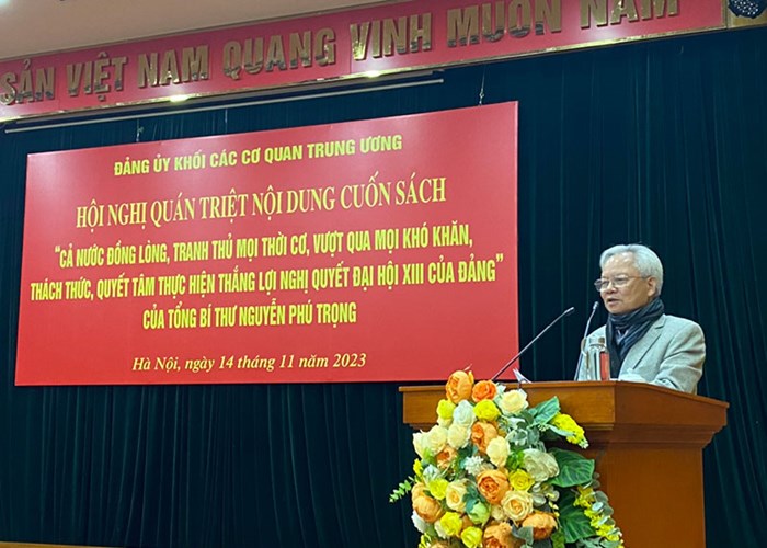 Hội nghị quán triệt nội dung cuốn sách của Tổng Bí thư Nguyễn Phú Trọng - Anh 2