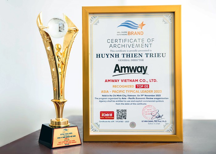 Amway Việt Nam lập cú đúp giải thưởng tại Lễ công bố Thương hiệu tiêu biểu châu Á – Thái Bình Dương 2023 - Anh 2