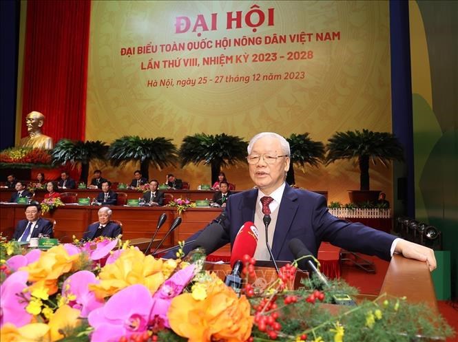 Phát biểu của Tổng Bí thư Nguyễn Phú Trọng tại Đại hội đại biểu Hội Nông dân Việt Nam - Anh 1