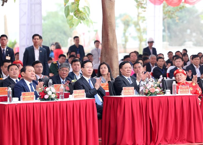 Chủ tịch nước Võ Văn Thưởng dự khai bút đầu Xuân tại Hà Nội - Anh 1
