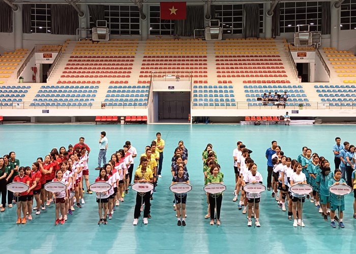 Giải bóng chuyền hơi nữ tỉnh Kiên Giang năm 2024 - Anh 1