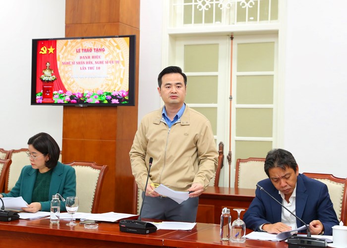 Bộ trưởng Nguyễn Văn Hùng: Tôn vinh các nghệ sĩ, tạo động lực thúc đẩy năng lực sáng tạo, cống hiến cho đất nước - Anh 4