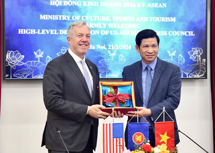 Thứ trưởng Hồ An Phong tiếp Đoàn doanh nghiệp cấp cao Hội đồng Kinh doanh Hoa Kỳ - ASEAN - Anh 3