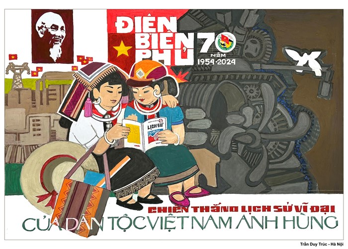 Phát hành bộ tranh cổ động tuyên truyền kỷ niệm 70 năm Ngày Chiến thắng Điện Biên Phủ - Anh 1