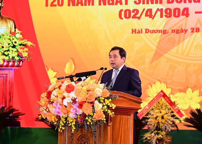 Kỷ niệm trọng thể 120 năm ngày sinh Phó Chủ tịch nước Nguyễn Lương Bằng - Anh 3