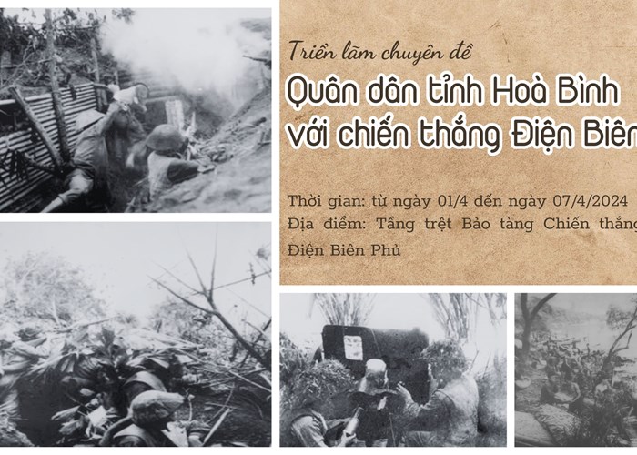 Triển lãm “Quân dân tỉnh Hoà Bình với Chiến thắng Điện Biên Phủ