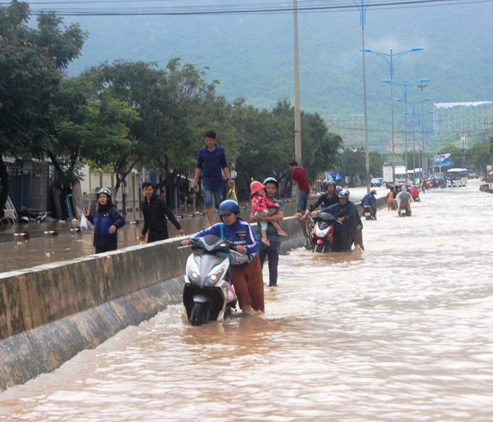 Cần sớm xử lý tình trạng ngập cục bộ trên đại lộ Nguyễn Tất Thành - Anh 1