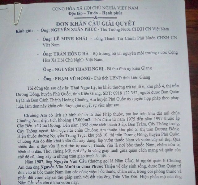 Chủ tịch tỉnh Kiên Giang chỉ đạo làm rõ nghi án “xẻo” gần 17.000m2 đất chùa ở Phú Quốc - Anh 1