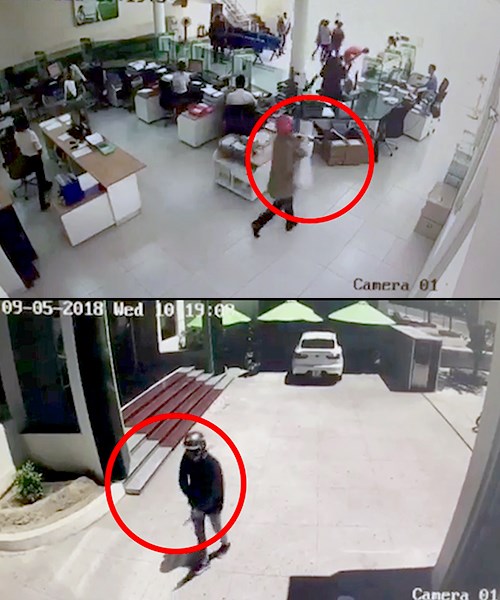 Bắt 2 nghi can cướp ngân hàng ở Khánh Hòa - Anh 1